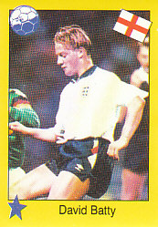 David Batty England samolepka Semic EM 92 #260